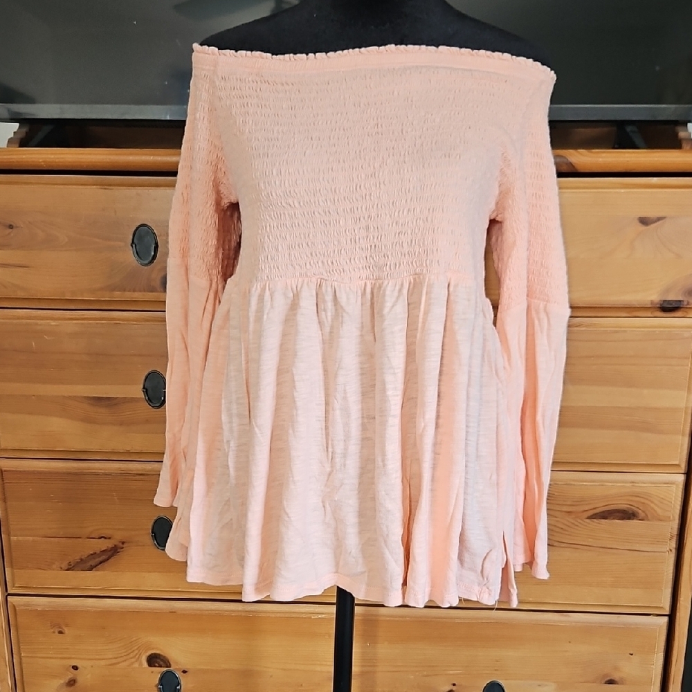 Torrid Off-Shoulder Peach Top